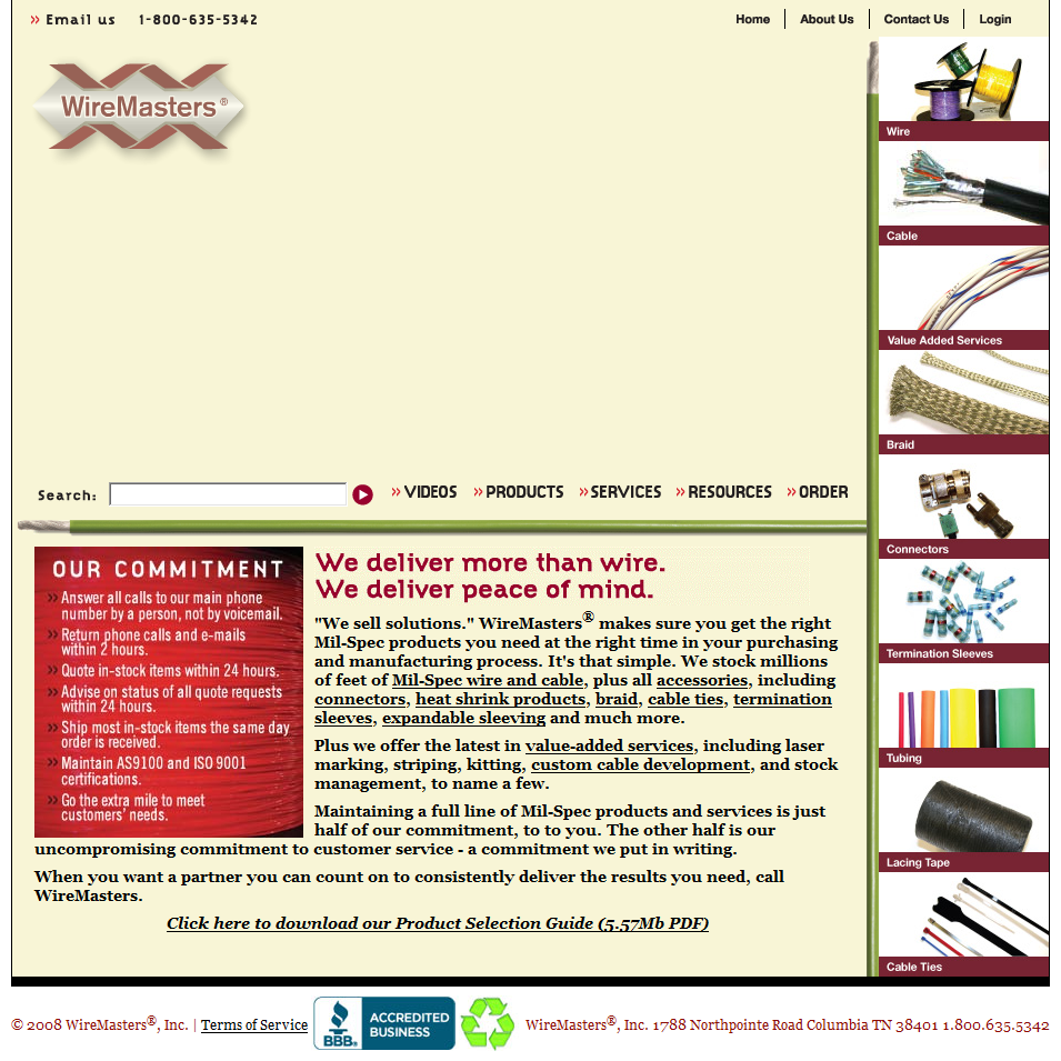 WireMasters, Inc. - Mil Spec Wire, Cable, Connectors & Tubing